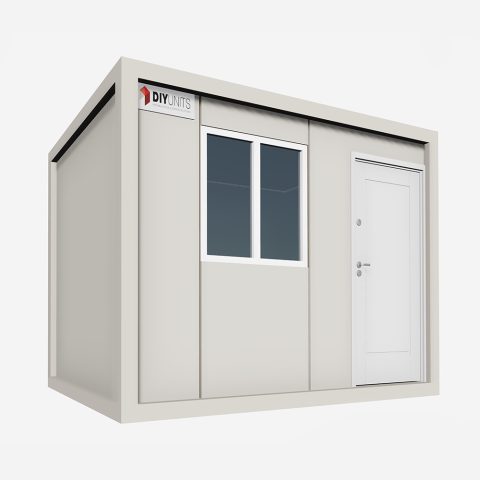 Conteneur aménagé bureau à paquet plat 3 m.