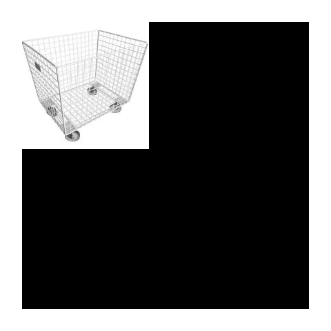 Panier roulant 220 L